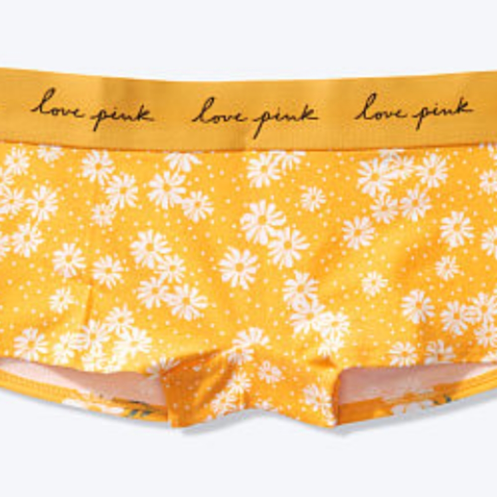 Victoria's Secret Daisy flowers Boyshort Panties Size L